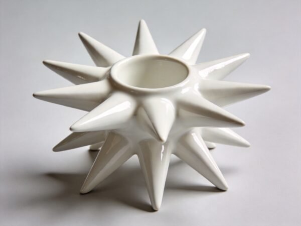 Ceramic Starburst Candle Holder