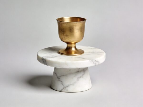 Marble Base Gold Candle Holder
